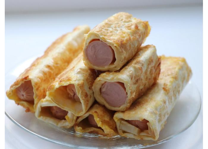 Сосиска с сыром и картошкой